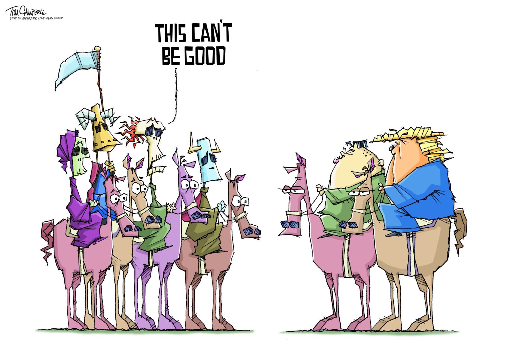 Tim Campbell cartoon